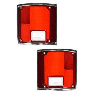 Depo® - Driver and Passenger Side Outer Replacement Tail Light Lenss