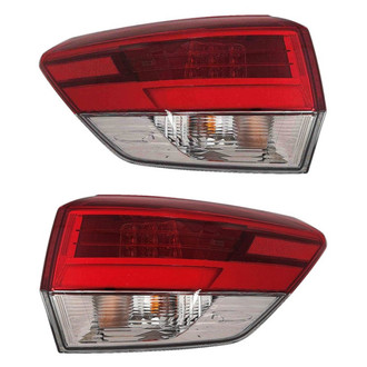 Depo® - Driver and Passenger Side Outer Replacement Tail Lights (Standard Line)