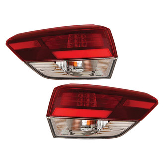 Depo® - Driver and Passenger Side Outer Replacement Tail Lights (Standard Line)