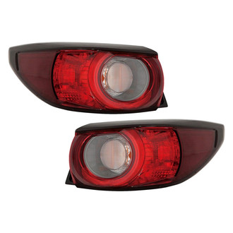 Depo® - Driver and Passenger Side Outer Replacement Tail Lights (Standard Line)