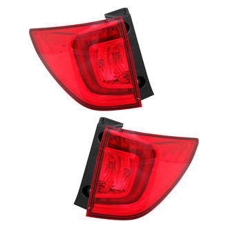 Depo® - Driver and Passenger Side Outer Replacement Tail Lights (Standard Line)