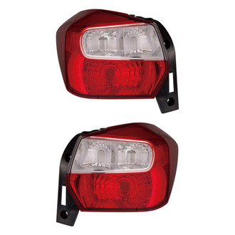 Depo® - Driver and Passenger Side Replacement Tail Light Lens and Housings (CAPA Certified)