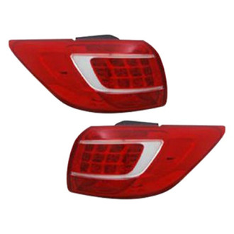 Depo® - Driver and Passenger Side Outer Replacement Tail Lights (Standard Line)