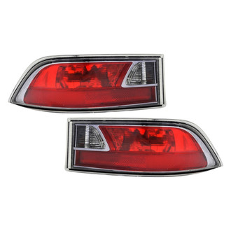 Depo® - Driver and Passenger Side Inner Replacement Backup Light Lens and Housings (CAPA Certified)
