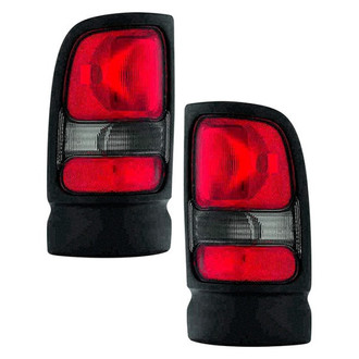 Depo® - Driver and Passenger Side Outer Replacement Tail Light Lens and Housings (Standard Line)