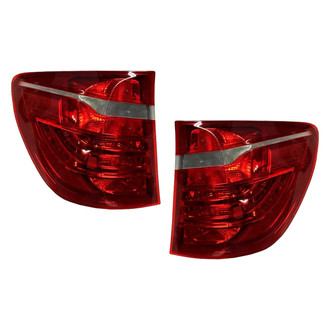 Depo® - Driver and Passenger Side Outer Replacement Tail Light Lens and Housings (CAPA Certified)
