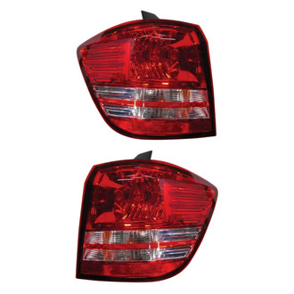 Depo® - Driver and Passenger Side Outer Replacement Tail Light Lens and Housings (Standard Line)
