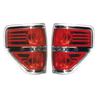 Depo® - Driver and Passenger Side Replacement Tail Light Lens and Housings (CAPA Certified)