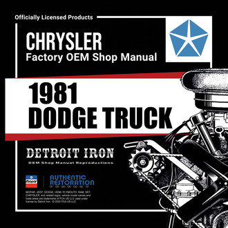 Detroit Iron® - CD Repair/Part Manual
