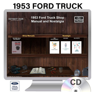 Detroit Iron® - 1953 Ford Truck Shop Manual on CD