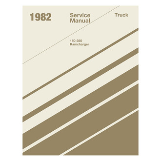 Detroit Iron® - 1982 Dodge 150-350 Truck, Ramcharger Shop Manual