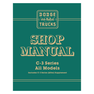Detroit Iron® - 1955-56 Dodge C3 Truck Shop Manual Supplement (D-15238, D-15655) to 1954 Dodge Truck Shop Manual