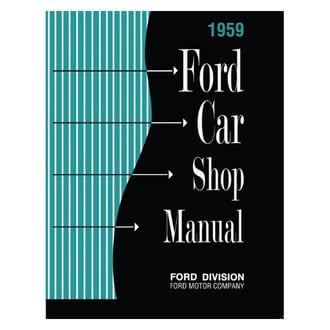 Detroit Iron® - 1959 Ford Car Shop Manual
