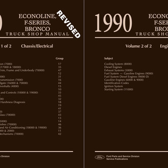 Detroit Iron® - 1990 Ford F-Series Truck, Econoline, Bronco Shop Manual
