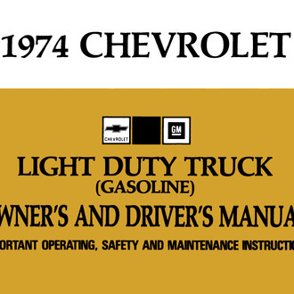 Detroit Iron® - 1974 Chevy Truck 10-30 Owner's Manual