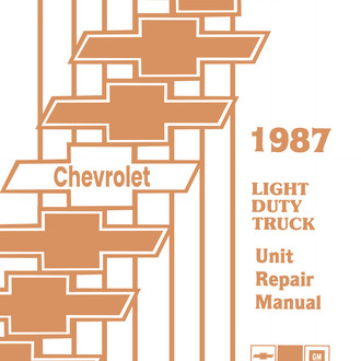 Detroit Iron® - 1987 Chevrolet Light Duty Truck Unit Repair Manual