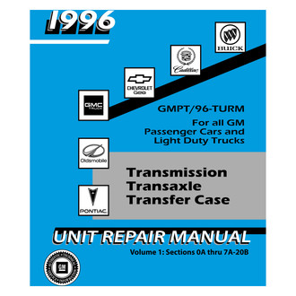 Detroit Iron® - 1996 GM Car & Truck Transmission, Transaxle & Transfer Case Overhaul Manual