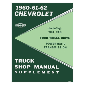 Detroit Iron® - 1961 - 1962 Chevrolet Truck Shop Manual Supplement to 1960 Chevy Truck Shop Manual