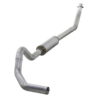Diamond Eye® - Performance Diesel™ Aluminized Steel Muffler Delete Turbo-Back Exhaust System with Single Rear Exit