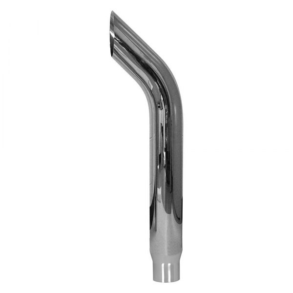 DieselTech® - Bull Horn OD Style Curved Chrome Exhaust Stack Pipe