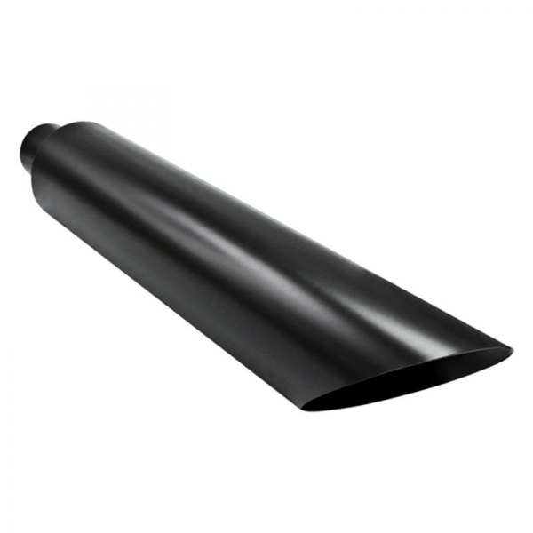 Different Trend® - Black Powder Coated Series Round Angle Cut Black Powder Coated Exhaust Stack
