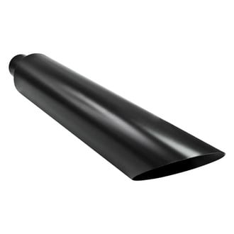 Different Trend® - Black Powder Coated Series Round Angle Cut Exhaust Stack (5" Inlet, 7" Outlet, 36" Height)