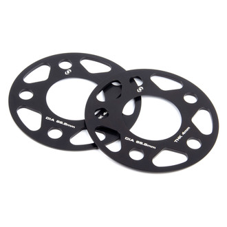 Dinan® - Black Anodized 6061-Aluminum Wheel Spacer Kit