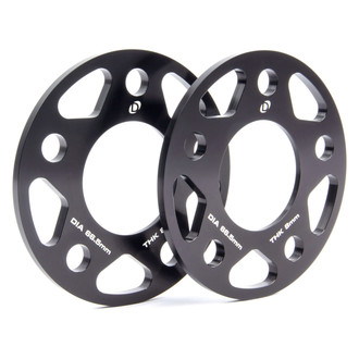 Dinan® - Black Anodized 6061-Aluminum Wheel Spacer Kit