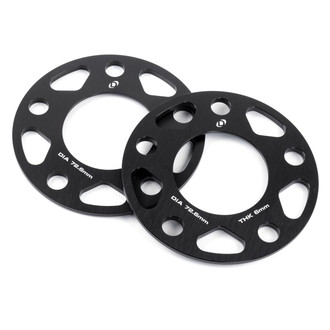 Dinan® - Black Anodized CNC-Machined Aluminum Wheel Spacer Kit