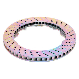 Dinan® - Brembo Drilled 2-Piece Rear Disc Brake Rotor Ring Set