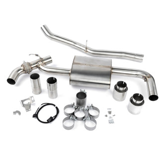 Dinan® - Free Flow™ 304 SS Valved Axle-Back Exhaust System with Split Rear Exit