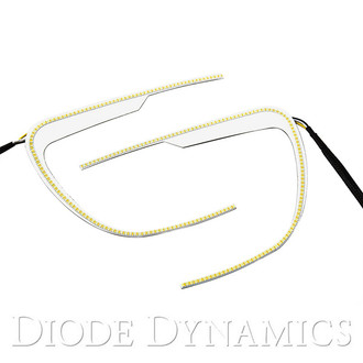 Diode Dynamics® - C-Light Switchback White/Amber LED Halo Kit