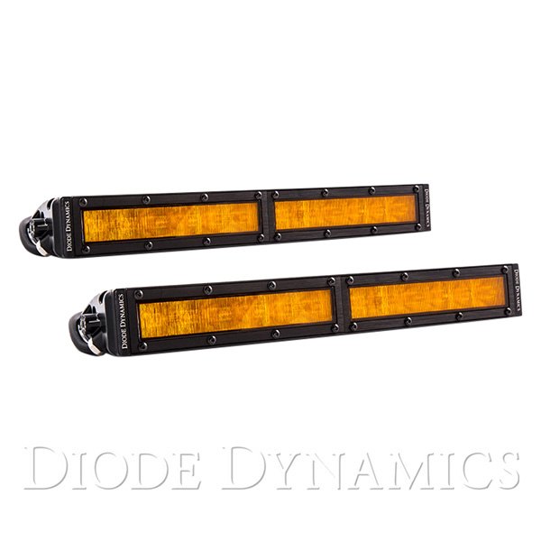Diode Dynamics® - Stage Series Custom SAE/DOT 12" 2x58.8W Wide Beam Amber LED Light Bars