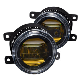 Diode Dynamics® - Fog Light Location Mounted Elite Series Type A 3.6" 2x15W Round Fog Beam Yellow LED Light Kit