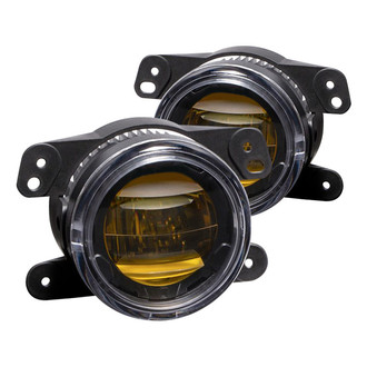 Diode Dynamics® - Fog Light Location Mounted Elite Series Type M 3.6" 2x15W Round Fog Beam Yellow LED Light Kit