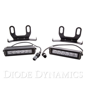 Diode Dynamics® - Bumper Opening Mounted Stage Series Custom SAE/DOT 6" 2x26.6W Driving Beam LED Light Bar Kit