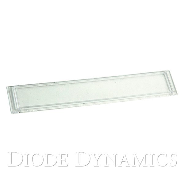 Diode Dynamics® - 6" Rectangular Clear Polycarbonate Driving Beam Outer Lens for Stage Series