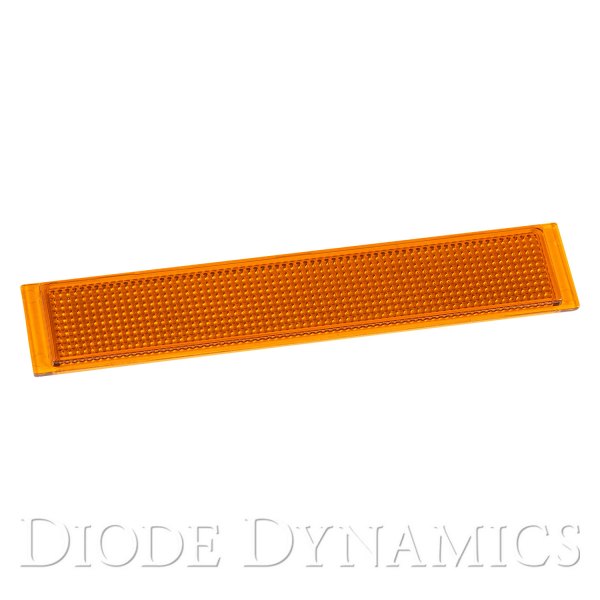 Diode Dynamics® - 6" Rectangular Amber Polycarbonate Flood Beam Outer Lens for Stage Series
