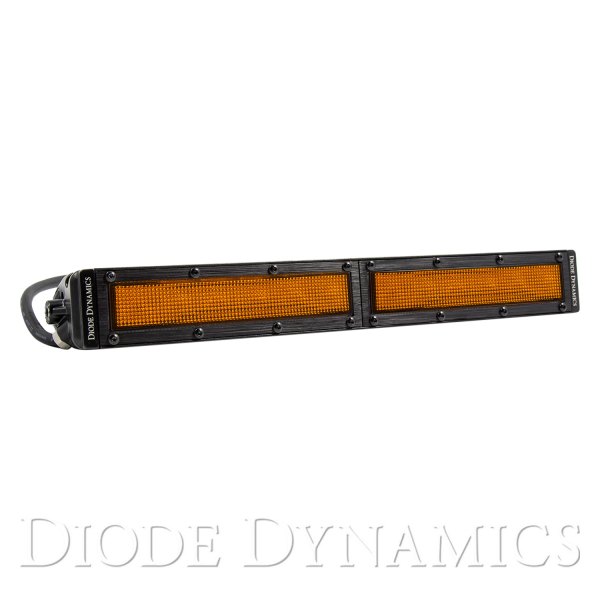 Diode Dynamics® - Stage Series Custom SAE/DOT 12" 58.8W Flood Beam Amber LED Light Bar