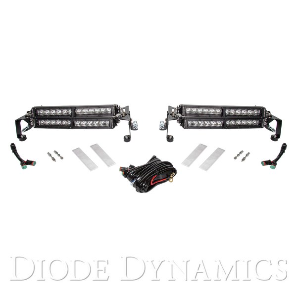 Diode Dynamics® - Hood Motorsports Stage Series 12" 4x58.8W Driving Beam LED Light Bar Kit