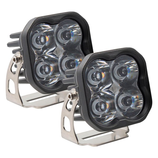 Diode Dynamics® - Stage Pro Series Standard 3" 2x36W Square Spot Beam LED Lights
