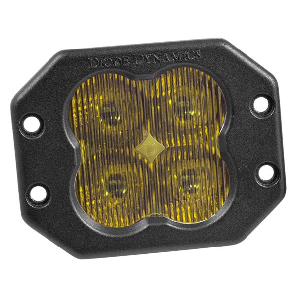 Diode Dynamics® - Stage Sport Series SAE Flush Mount 3" 14.5W Fog Beam Yellow LED Light