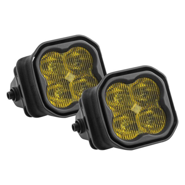 Diode Dynamics® - Fog Light Location Stage Pro Series Type F2 SAE/DOT 3" 2x36W Fog Beam Yellow LED Light Kit