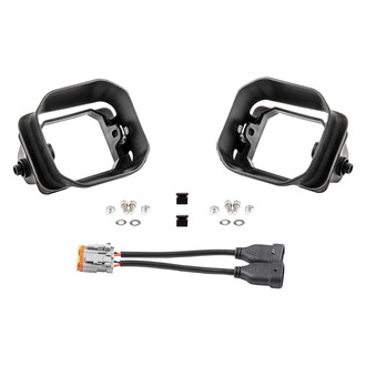Diode Dynamics® - Stage Series Type F2 Black Fog Light Location Mounts for 3" LED Lights