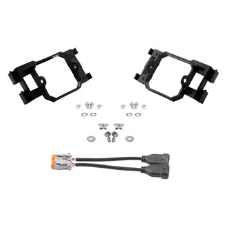 Diode Dynamics® - Stage Series Type X Black Fog Light Location Mounts for 3" LED Lights