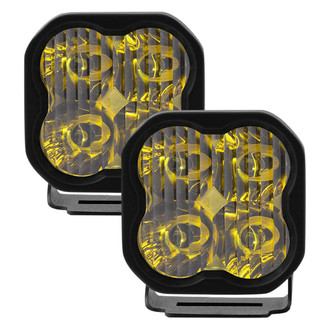 Diode Dynamics® - Hood Ditch Mounted Stage Pro Series 3" 2x36W Driving Beam Yellow LED Light Kit