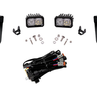 Diode Dynamics® - Hood Ditch Mounted Stage Pro Standard Series 2" 2x25.6W Combo Beam LED Light Kit