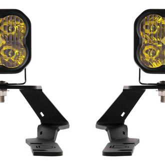 Diode Dynamics® - Hood Ditch Mounted Stage Pro Series 3" 2x36W Driving Beam Yellow LED Light Kit