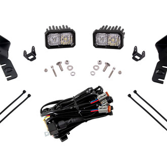 Diode Dynamics® - Hood Ditch Mounted Stage Sport Standard Series 2" 2x7.7W Combo Beam LED Light Kit