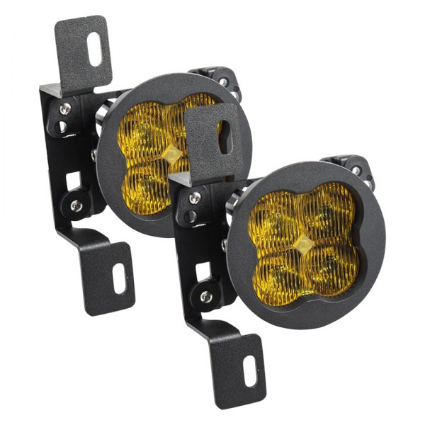 Diode Dynamics® - Fog Light Location Stage Max Series Type MR SAE 3" 2x38.5W Fog Beam Yellow LED Lights